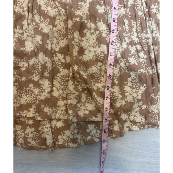 Black Tape 1X Romantic Cottagecore Floral Maxi Dress Smocked Waist Prairie Style - Picture 6 of 7